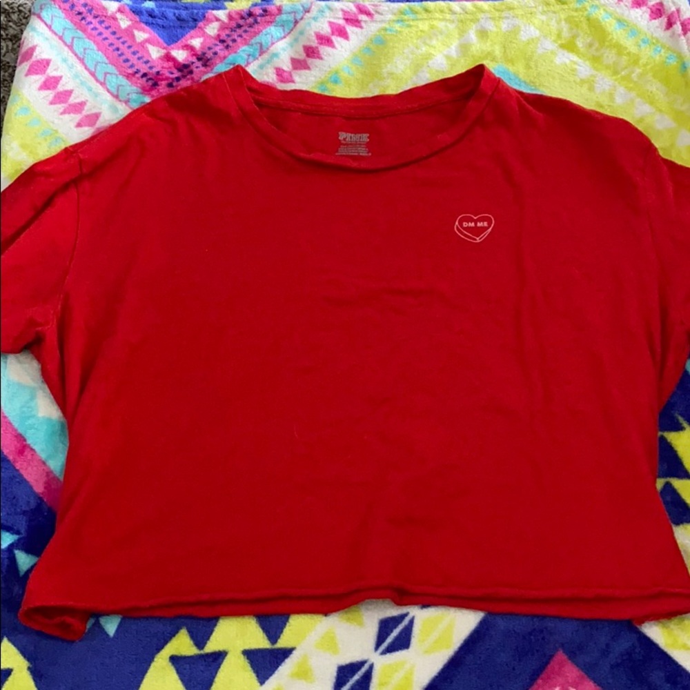 Red crop top